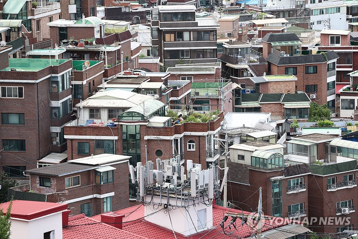 서울의 한 빌라 밀집 지역