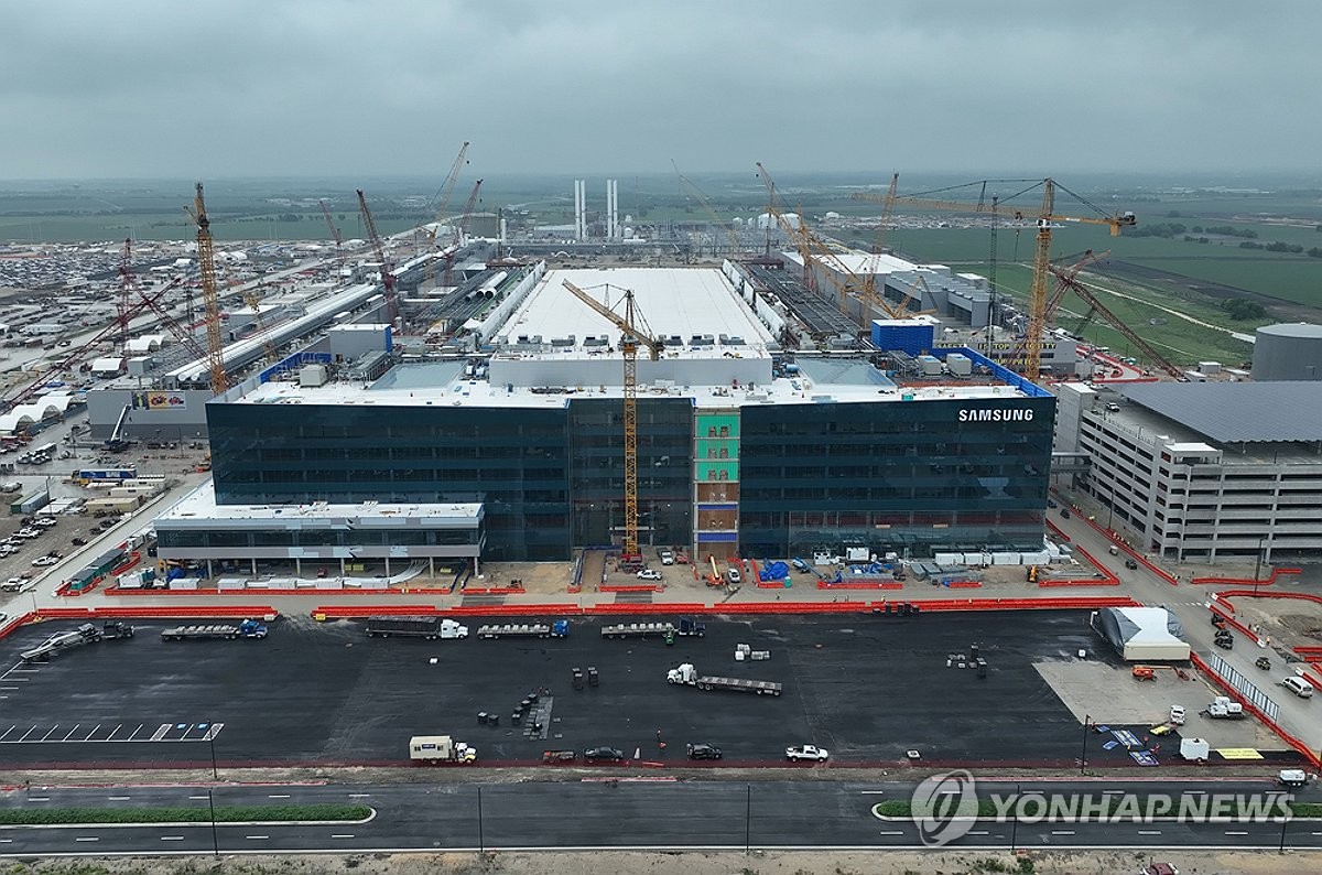 미국에 건설 중인 삼성전자 반도체 공장
