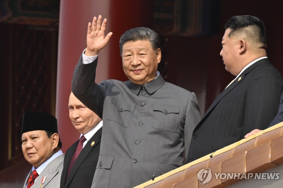 중국 80주년 전승절 열병식에 등장한 시진핑 중국 국가주석