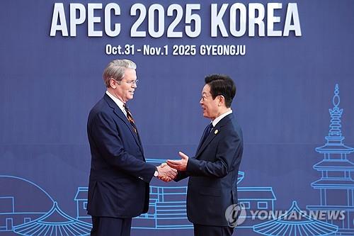 APEC 이재명 대통령, 미국 재무장관 영접