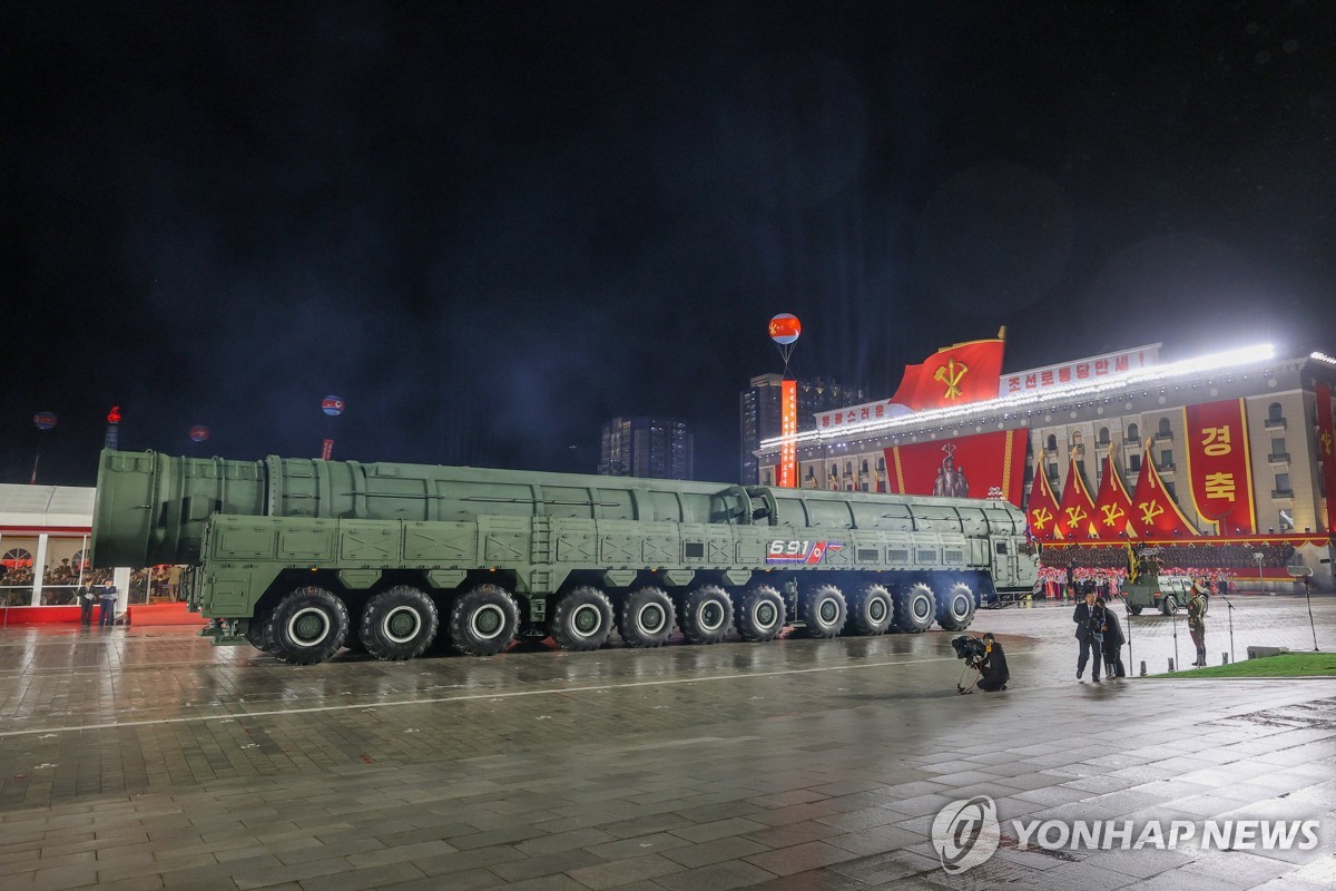 지난 10일 평양 김일성광장에서 개최된 북한 열병식