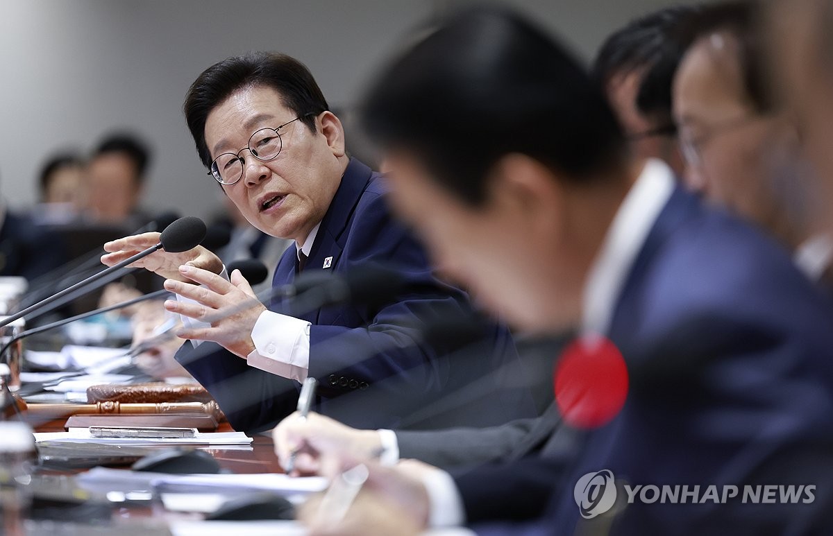 국무회의 발언하는 이재명 대통령