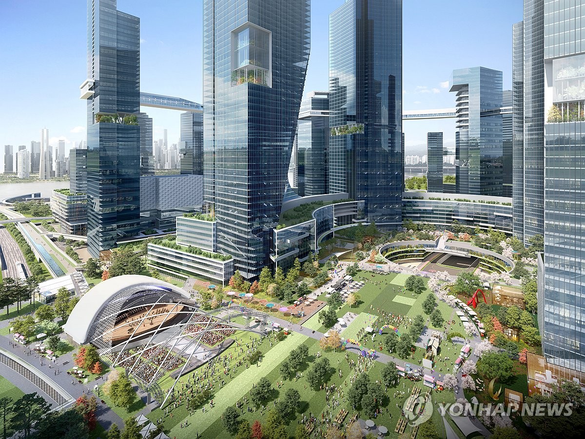 용산국제업무지구 그린스퀘어 조감도