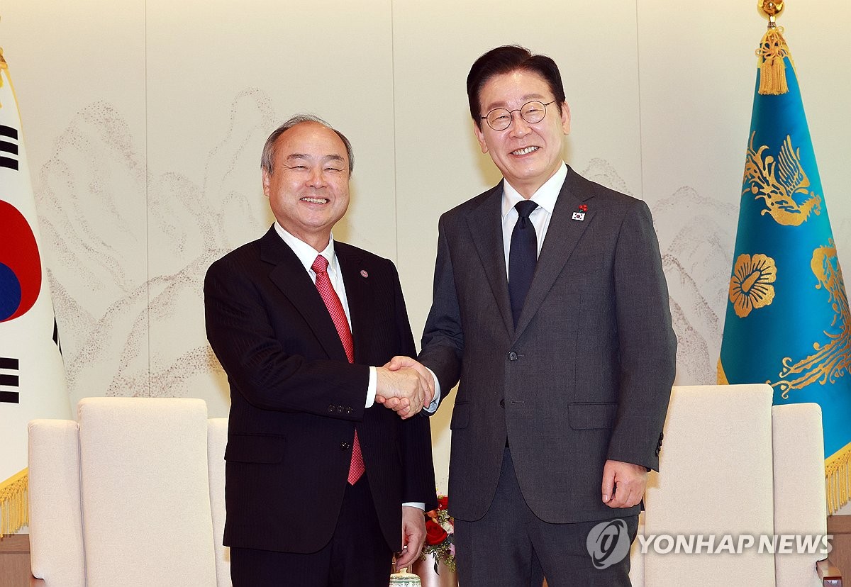 이재명 대통령, 손정의 회장 면담