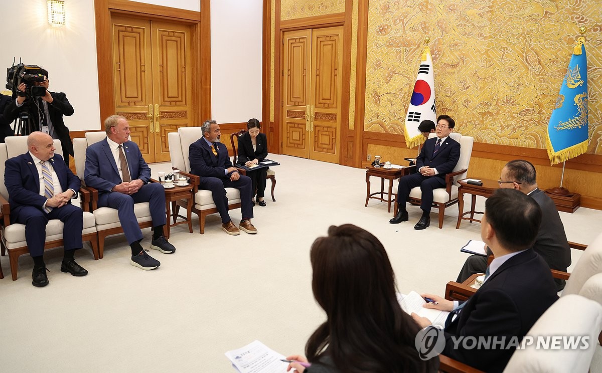 이재명 대통령, 미국 하원의원단 접견